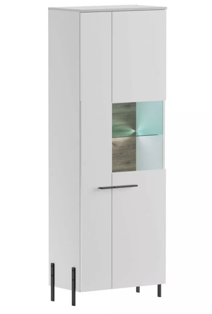 Sekcija Justine V02 ar LED Korpusa krāsa: balts, · 70 × 40 × 200 cm