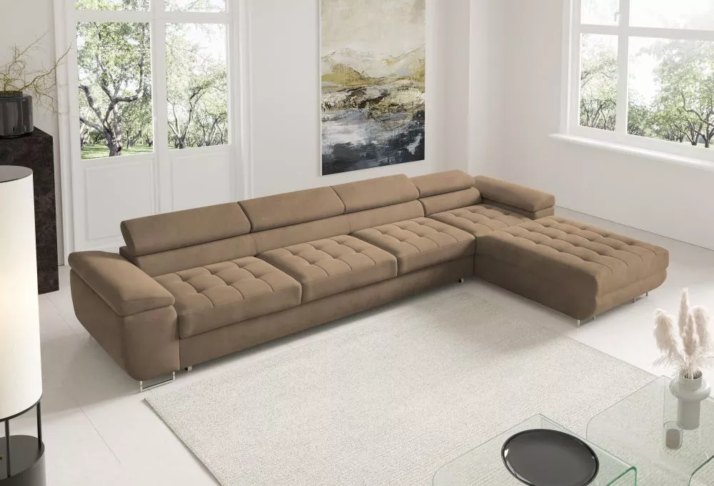 Dīvāns Corner 272 XL standard · Brūns · 200 × 335 × 90 cm