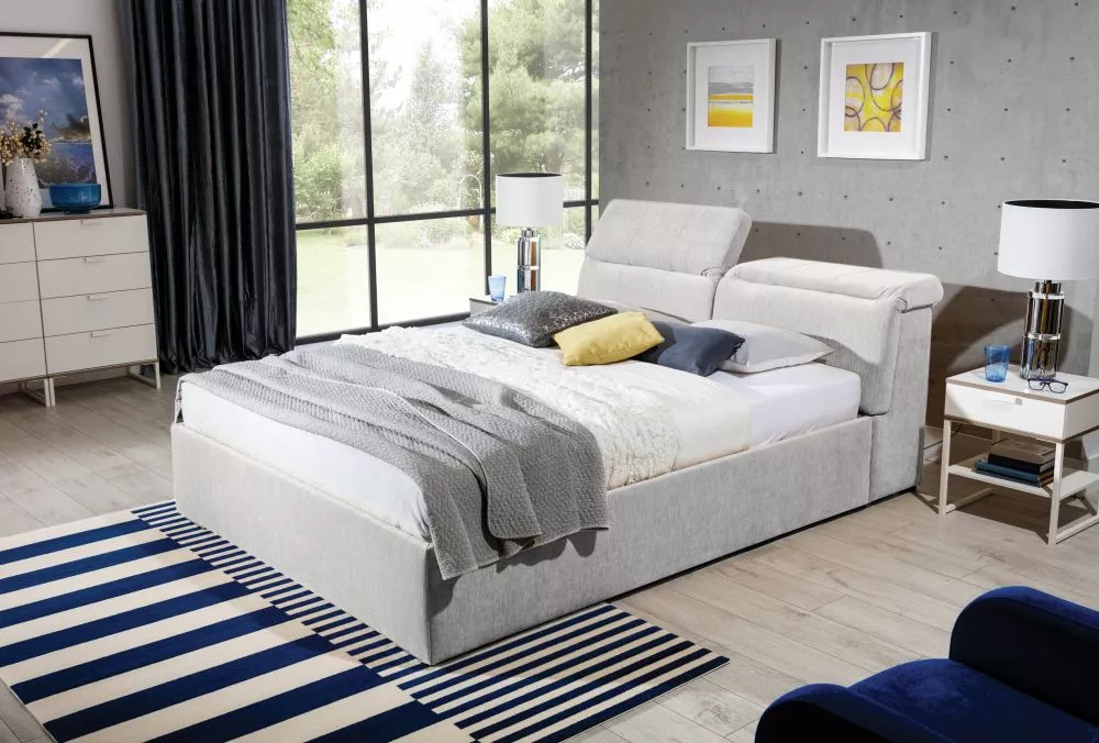 Gulta Lukas Premium Standard ar stelāžu Guļamvietas platums: 140 cm, Guļamvietas garums: 200 cm, stelāžas tips: Elastīga