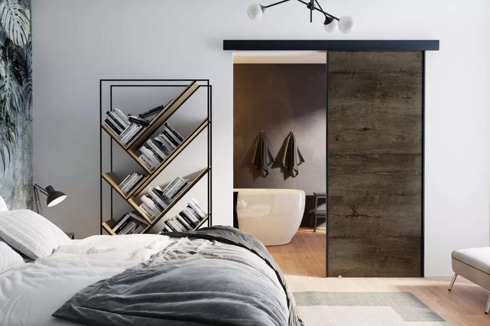 Bīdāmās durvis Marti Loft · Tumšais osis · 66 × 205 cm