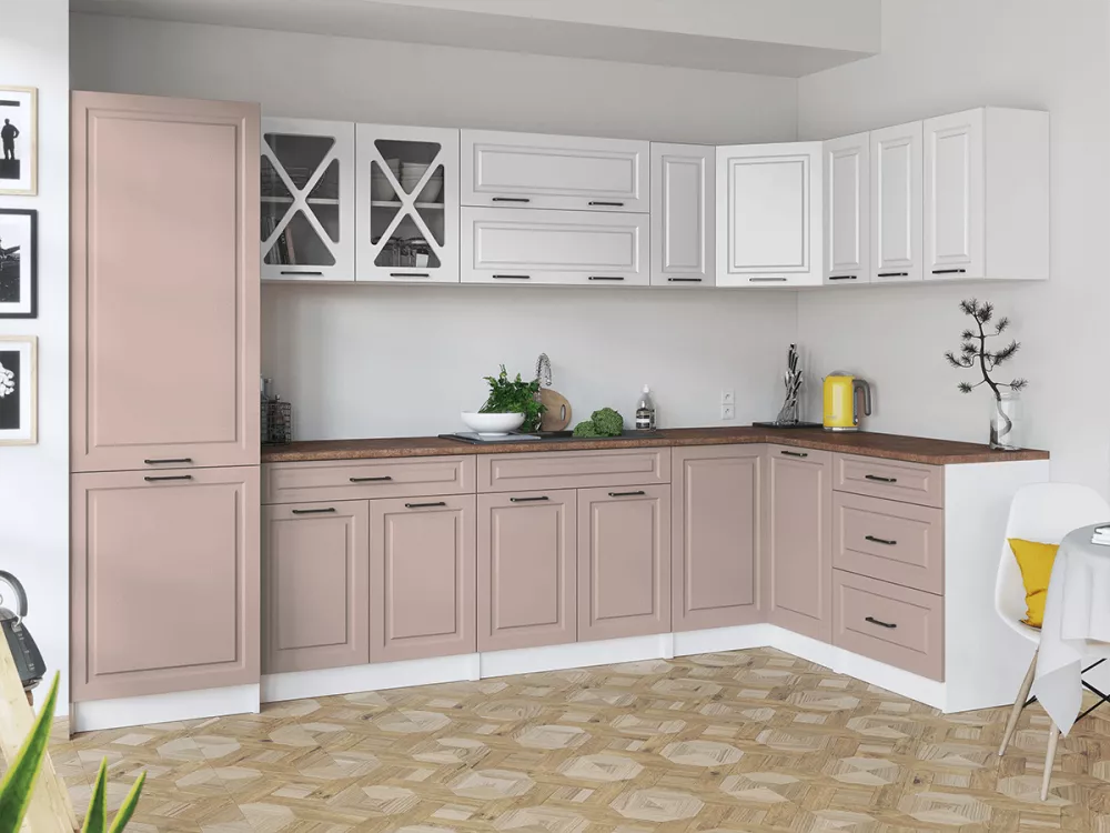 Virtuves komplekts Singrid Corner Double Materiāls : MDF + LKSP plātne,