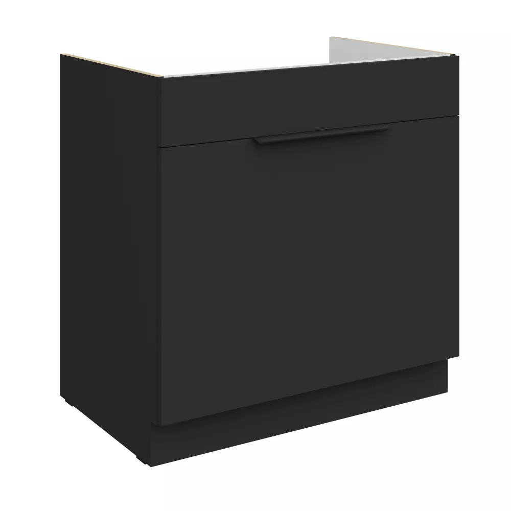 Virtuves skapis Aria Black 80 ZL 1S BB
