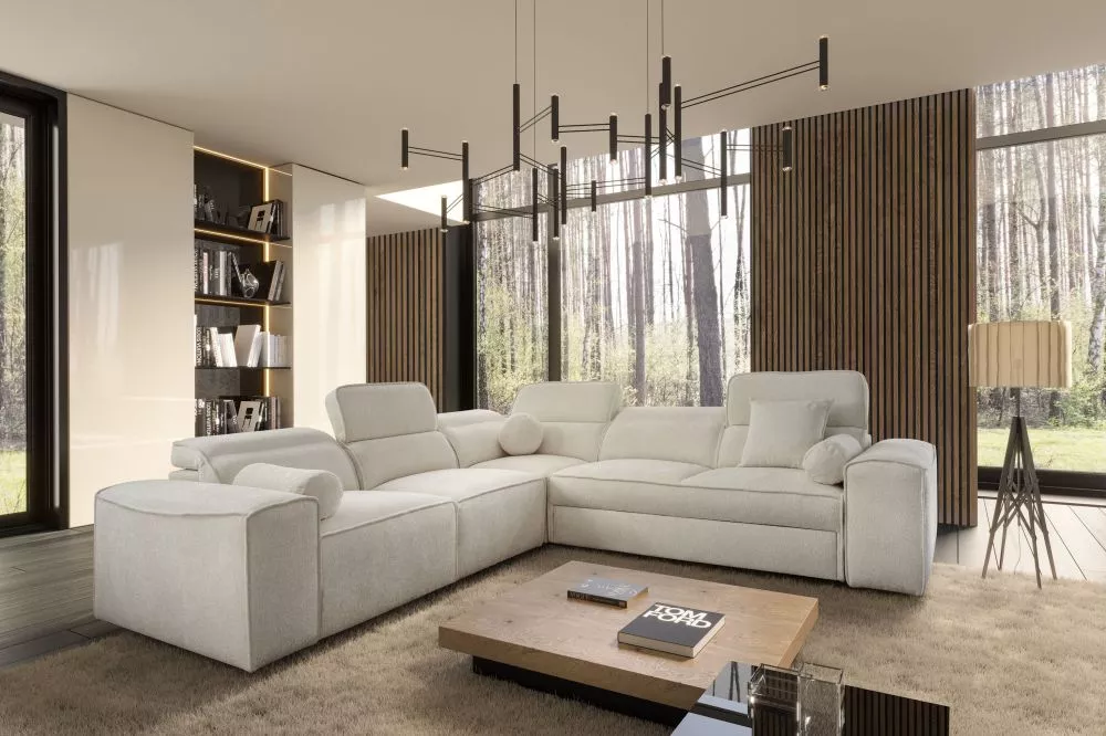 Dīvāns Viteo 3 Standard · Krēma · 276 × 278 × 70 cm