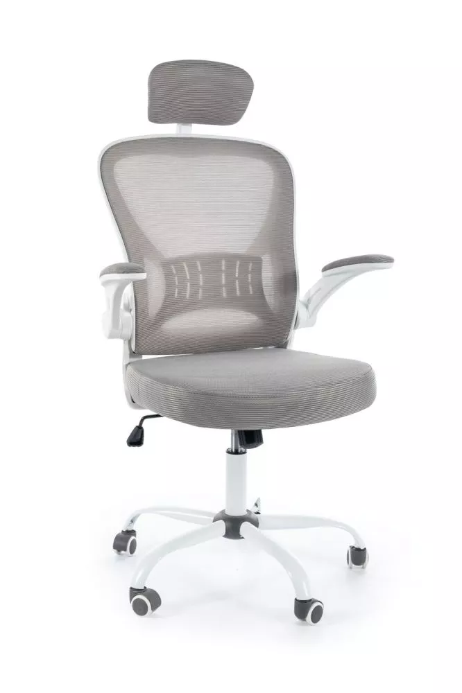 Datorkrēsls Q-639 Sēdvietas platums: 52 cm, · Pelēks · 64 × 113 cm