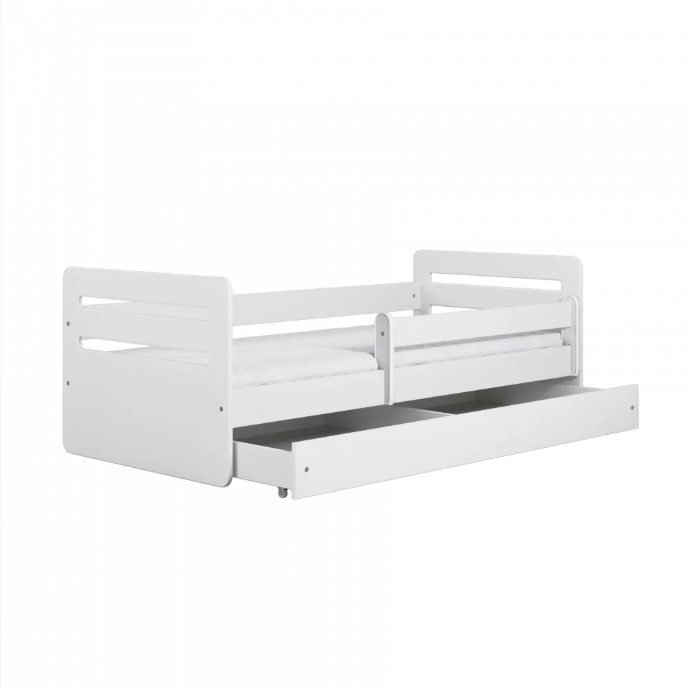 Bērnu gulta Tomi Premium ar stelāžu Guļamvietas platums: 80 cm, Guļamvietas garums: 140 cm, · 90 × 144 × 65 cm