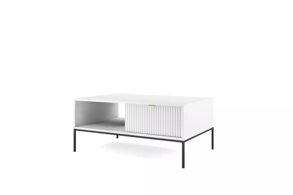 Žurnālgalds Nova L-104 · Balts · 104 × 68 × 46 cm