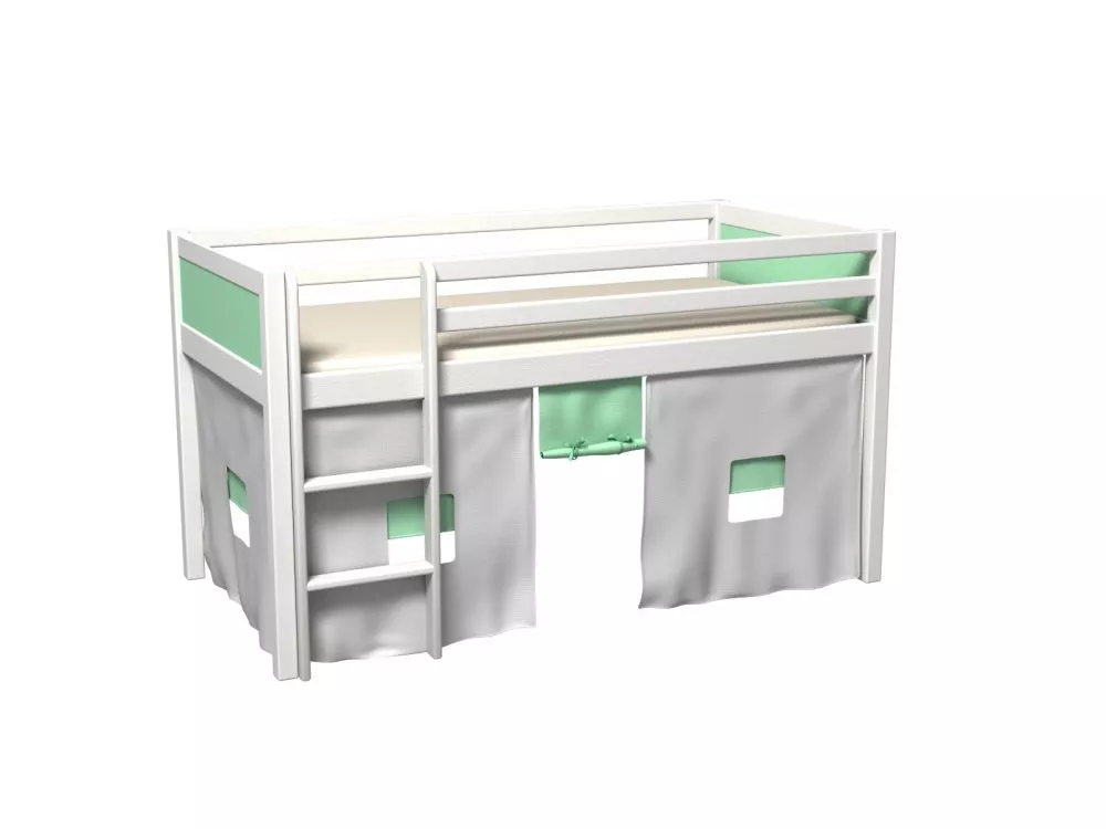Bērnu gulta Max ar stelāžu Guļamvietas platums: 80 cm, Guļamvietas garums: 180 cm, · 88 × 188 × 107 cm