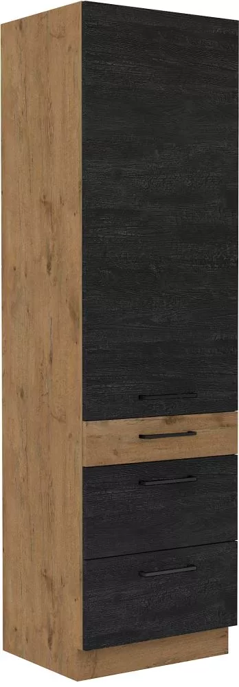 Virtuves skapis Vigo Dark 60 DKS-210 3S 1F