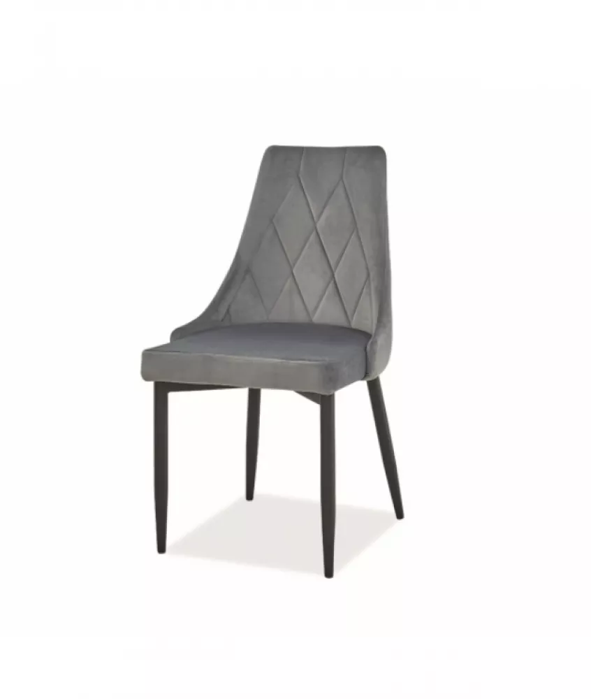 Krēsls Trix B Velvet · Pelēks · 89 × 49 × 59 cm