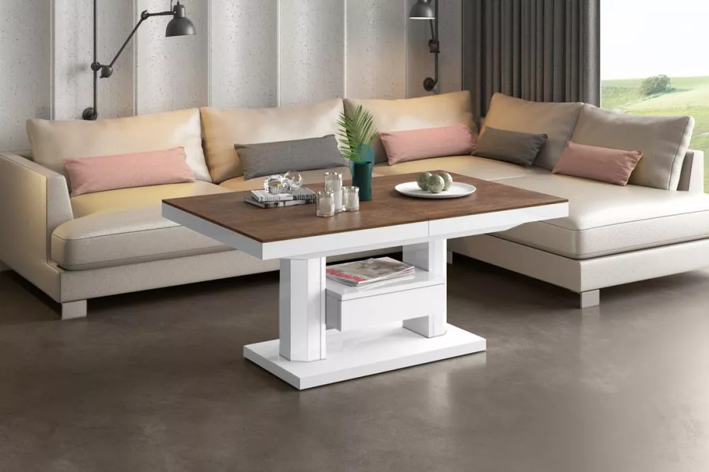Žurnālgalds Quadro Max Matte Korpusa krāsa: tumšais ozols, · 120 × 75 × 56 cm