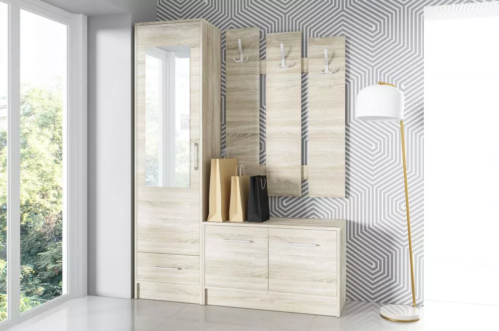Koridora iekārta Maxi 140 · Sonoma · 140 × 40 × 190 cm