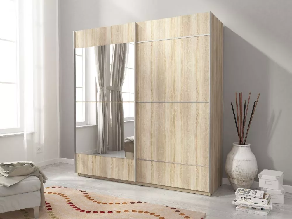 Skapis Mika 4 · Sonoma · 150 × 63 × 214 cm