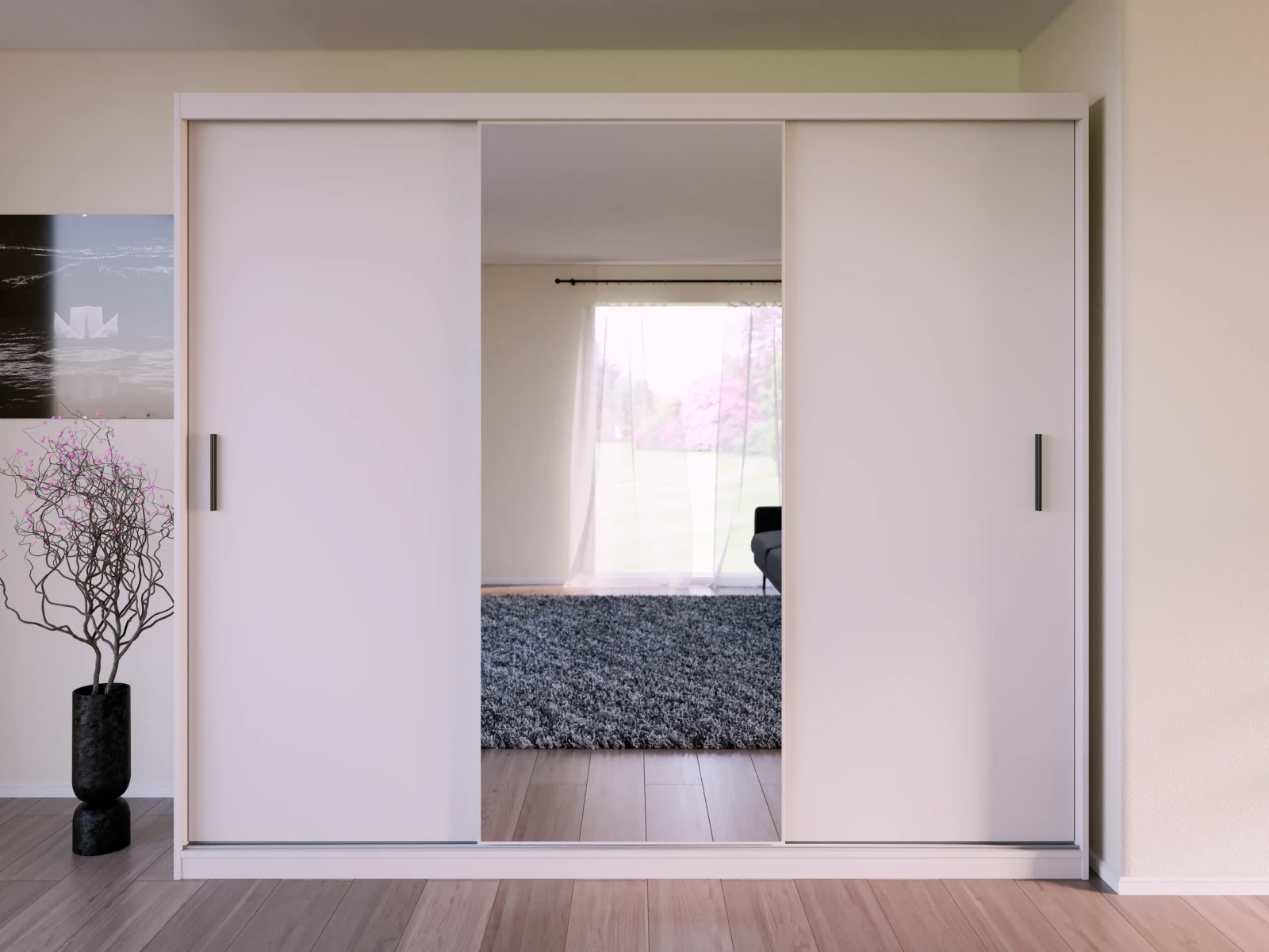 Skapis Bregi 250 · Kašmira · 250 × 60 × 215 cm