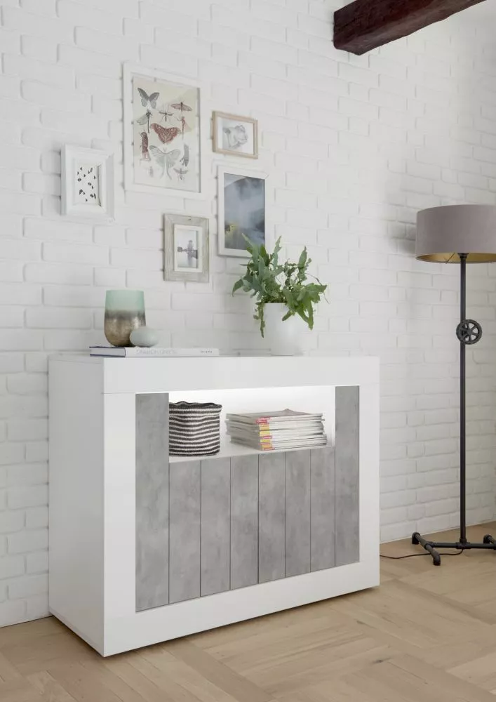 Kumode Urbino K2D ar LED · 110 × 42 × 86 cm