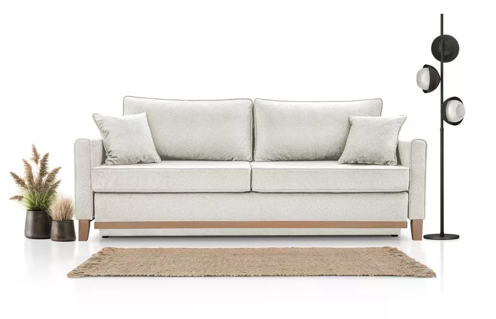 Dīvāns Aris Comfort Standard · Balts · 104 × 214 × 91 cm