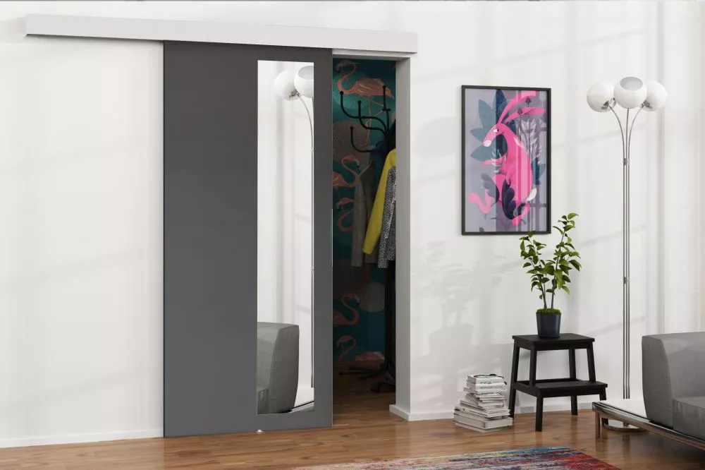 Bīdāmās durvis Malibu M-3 · Antracīts · 86 × 205 cm