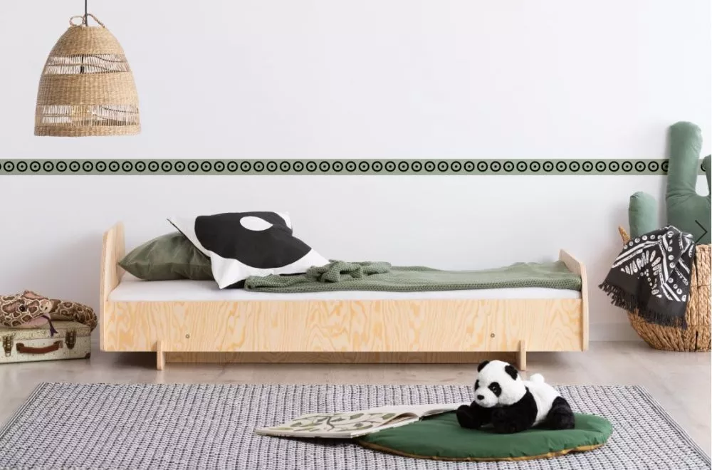 Bērnu gulta Kiki 4 ar stelāžu Guļamvietas platums: 80 cm, Guļamvietas garums: 160 cm, · Priede · 83 × 163 × 40 cm
