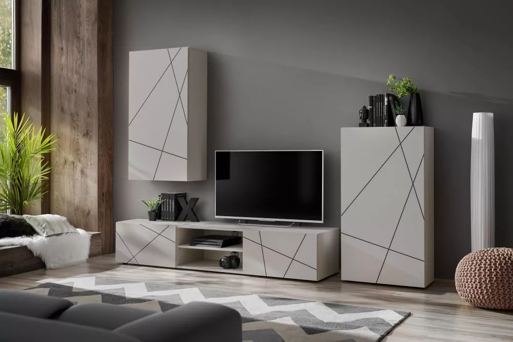 Sekcija Geo 2 Korpusa krāsa: kašmīrs, · 250 × 45 × 180 cm