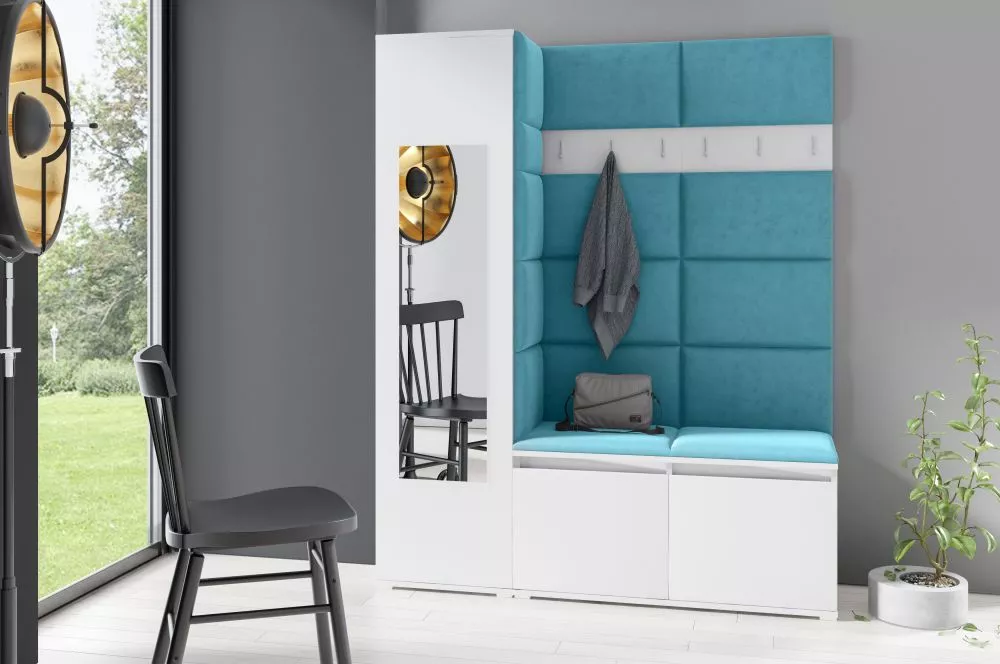 Apavu plaukts Emi 14 Trinity Korpusa krāsa: balts, · 145 × 185 × 40 cm