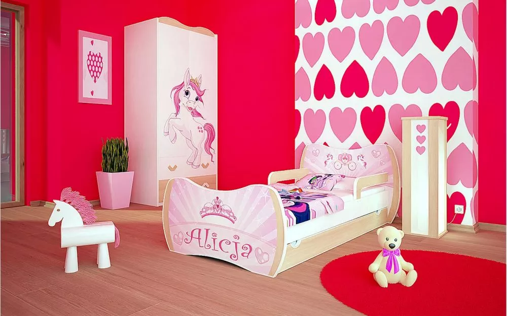 Bērnu gulta Dream L04 160x80 DM24 ar stelāžu Guļamvietas platums: 80 cm, Guļamvietas garums: 160 cm, · 104 × 164 × 71 cm