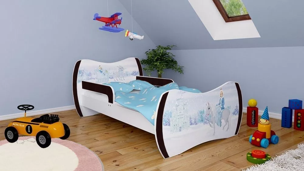 Bērnu gulta Dream L03 160x80 DM32 ar stelāžu Guļamvietas platums: 80 cm, Guļamvietas garums: 160 cm, · 104 × 164 × 71 cm