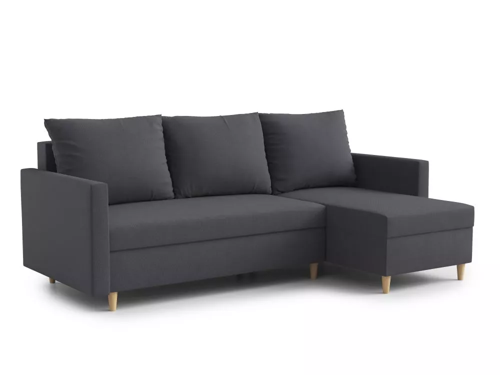 Dīvāns Rio Comfort Standard · Melns · 144 × 224 × 98 cm