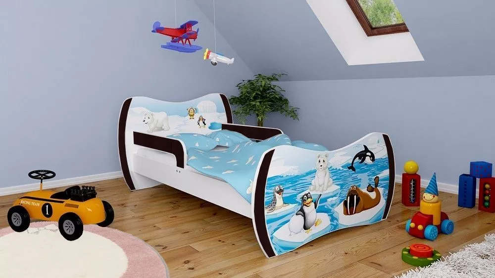 Bērnu gulta Dream L03 160x80 DM31 ar stelāžu Guļamvietas platums: 80 cm, Guļamvietas garums: 160 cm, · 104 × 164 × 71 cm