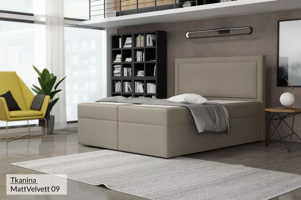 Gulta Musso Premium Standard Guļamvietas platums: 180 cm, Guļamvietas garums: 200 cm, · Kapučino · 182 × 210 × 120 cm