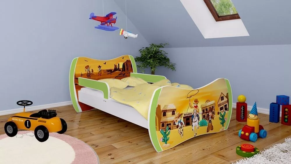 Bērnu gulta Dream L03 160x80 DM12 ar stelāžu Guļamvietas platums: 80 cm, Guļamvietas garums: 160 cm, · 104 × 164 × 71 cm