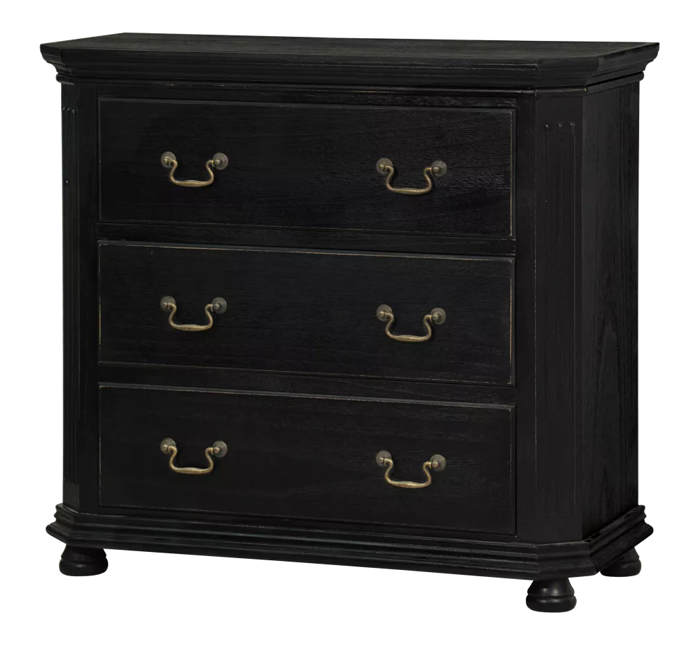 Kumode Cesena CE09 · Melns · 93 × 39 × 84 cm