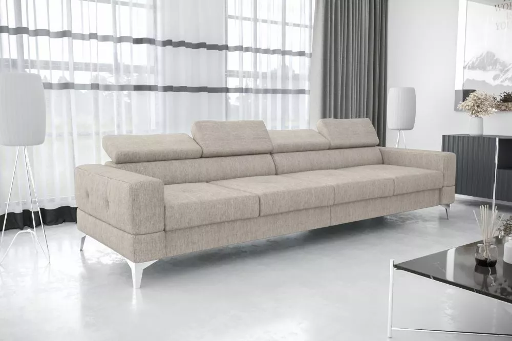 Dīvāns Toscania 4S standard · Bēšs · 97 × 312 × 78 cm