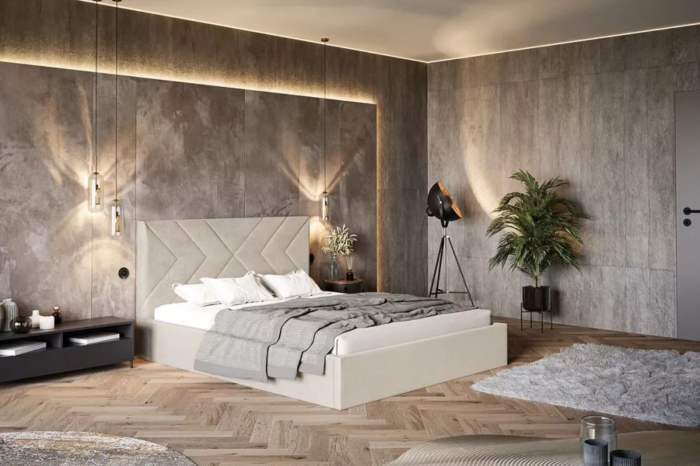 Gulta Gold 1 standard ar stelāžu Guļamvietas platums: 120 cm, Guļamvietas garums: 200 cm, stelāžas tips: koka, · Krēma ·
