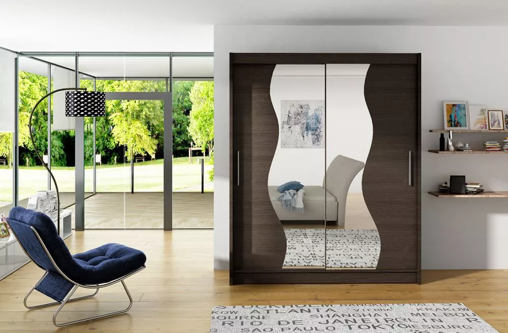 Skapis Renzo · Šokolādes · 150 × 58 × 200 cm