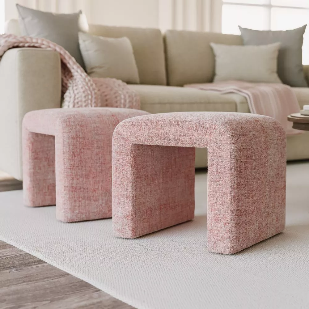 Krēsls Leith LET69 · Rozā · 48 × 53.5 × 45.5 cm