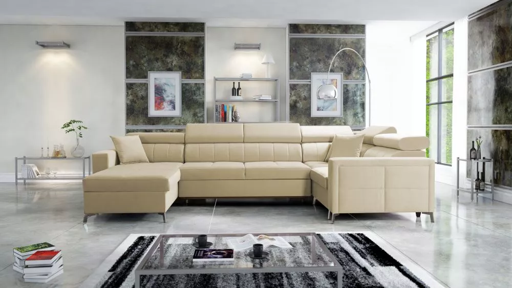 Dīvāns Side 5 Mini Standard · Krēma · 198 × 332 × 83 cm