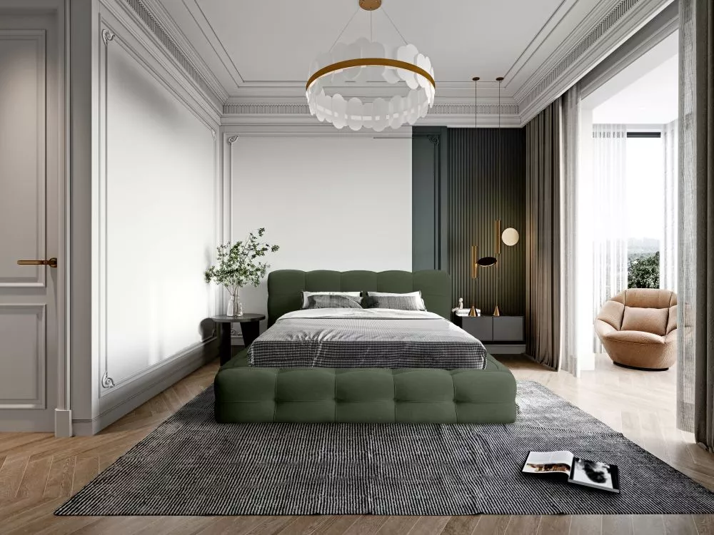 Gulta Grace Standard ar stelāžu Guļamvietas platums: 180 cm, Guļamvietas garums: 200 cm, stelāžas tips: koka, · Tumši za