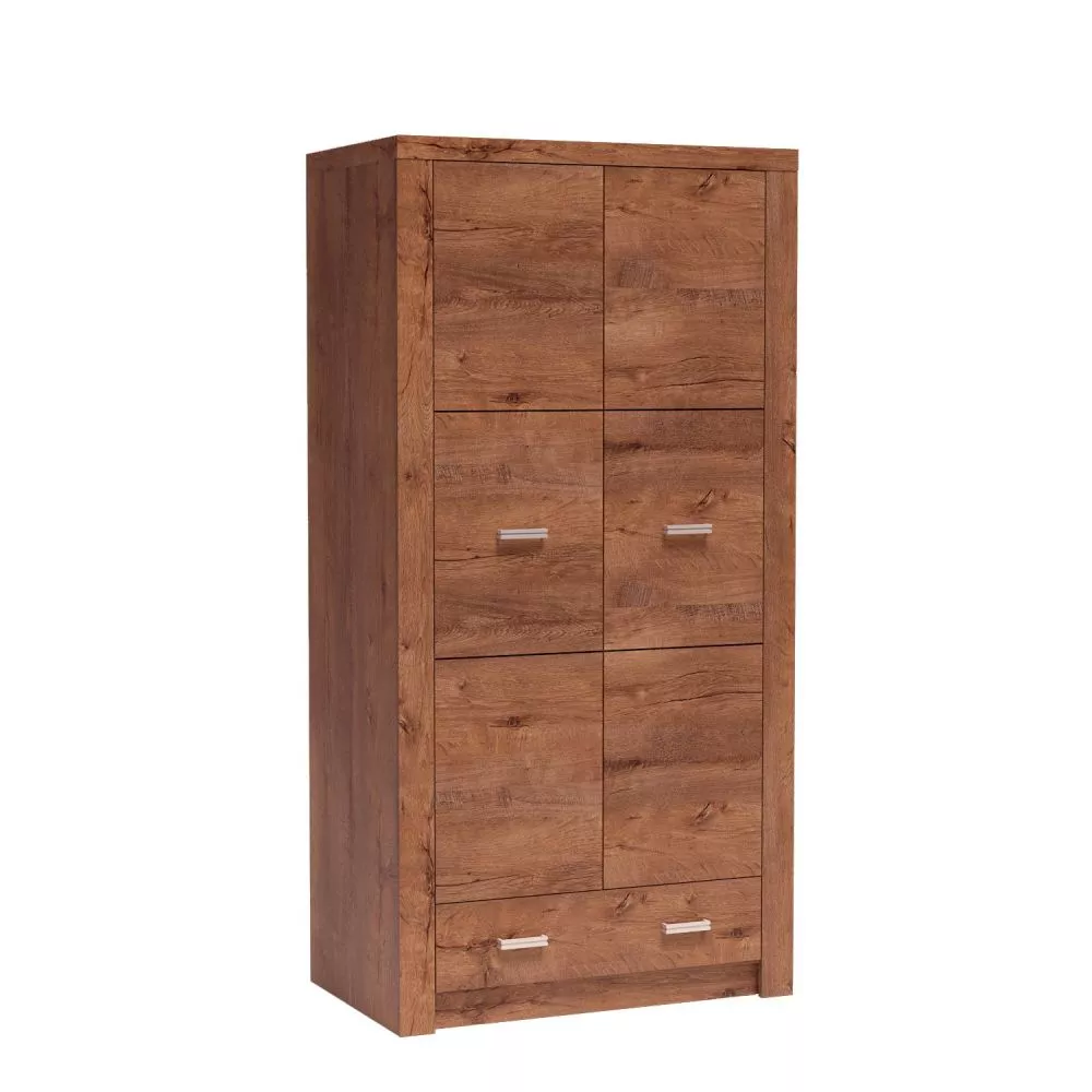 Skapis Indianapolis I1 · Gaišais osis · 96 × 58 × 192 cm
