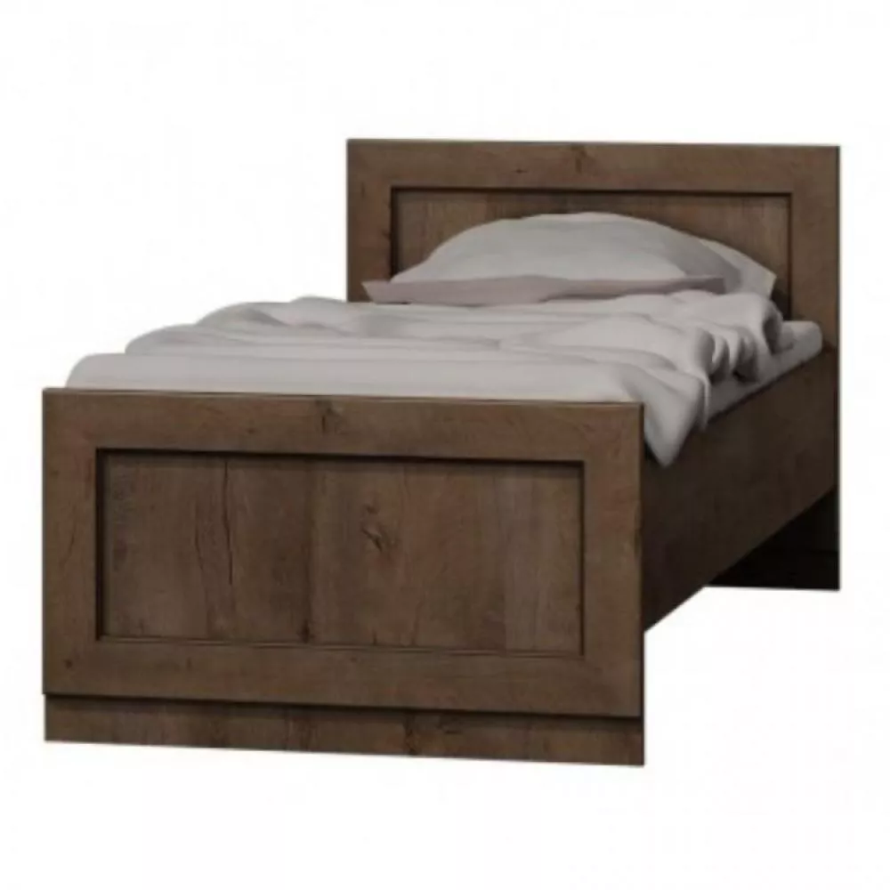 Gulta Tadeusz T21 ar stelāžu Guļamvietas platums: 90 cm, Guļamvietas garums: 200 cm, · Ozols lefkas · 100 × 205 × 90 cm