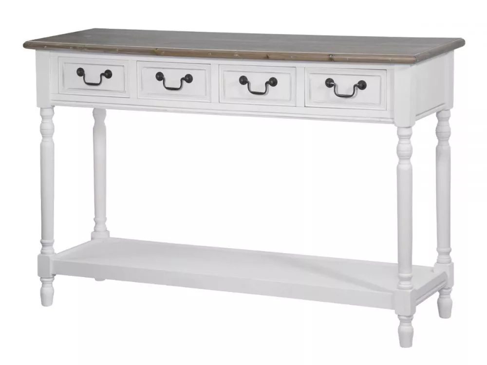 Kosmētikas galds Rimini White RI018W · 122 × 79 × 41 cm