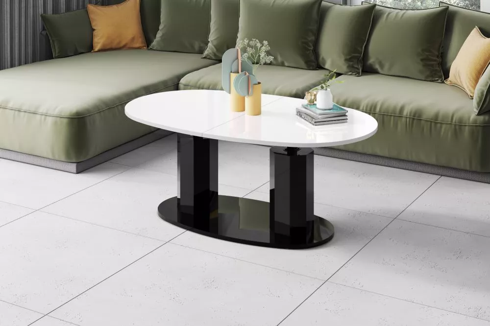 Žurnālgalds Barletta Gloss Korpusa krāsa: balts, · 130 × 80 × 54 cm