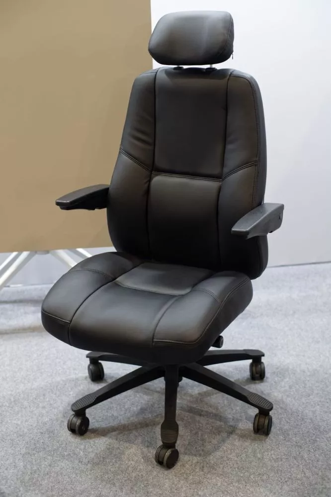 Datorkrēsls Atlas Sēdvietas platums: 55 cm, · Melns · 70 × 70 × 132 cm