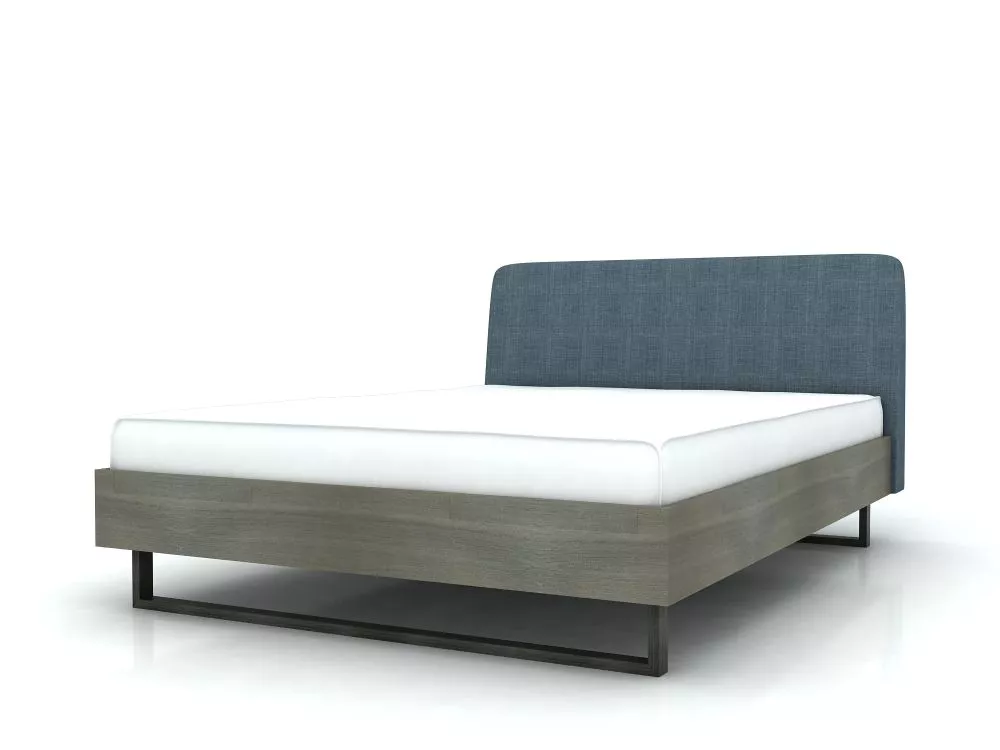 Gulta Flow FLO BQ01 Guļamvietas platums: 140 cm, Guļamvietas garums: 200 cm, · Gaiši zils · 149 × 217 × 100 cm