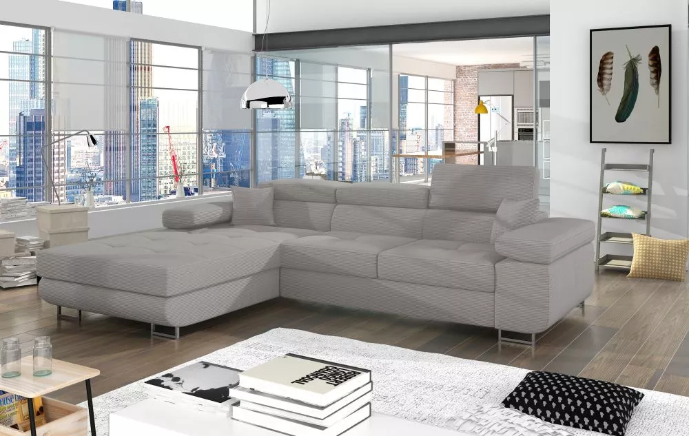 Dīvāns Armando Premium Standard · Pelēks · 205 × 280 × 90 cm