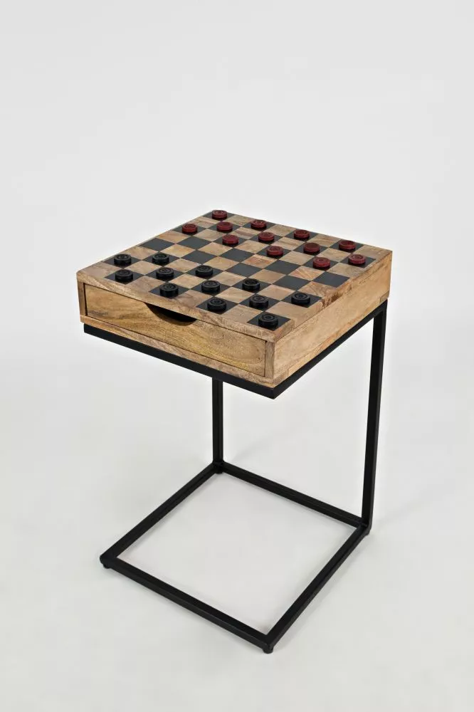 Žurnālgalds Avola AV1730-26 · Brūns + melns · 42 × 42 × 66 cm