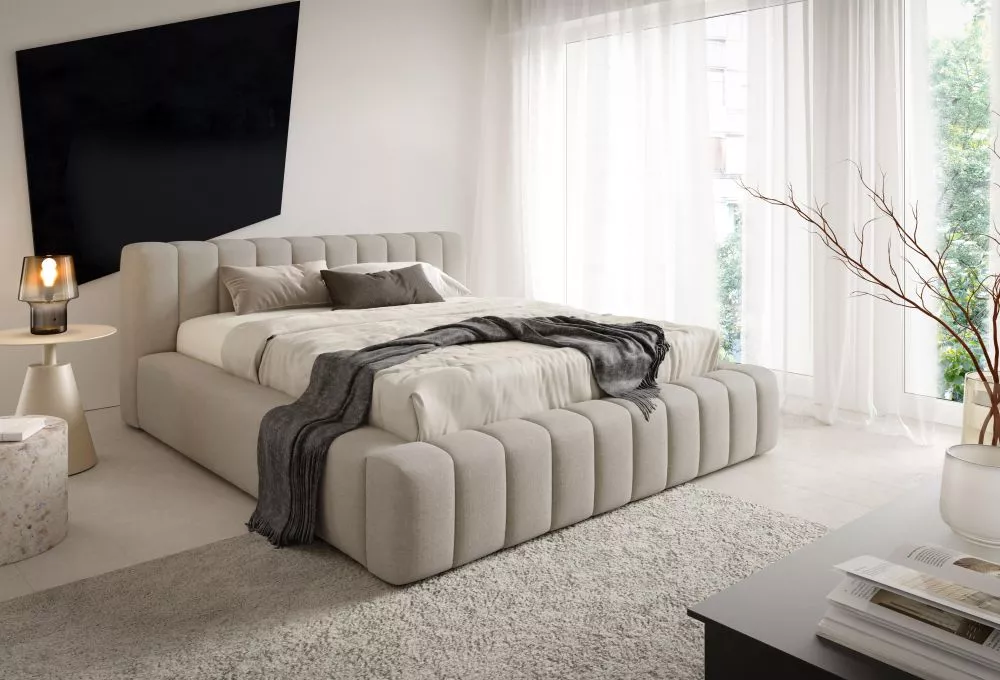 Gulta Frodo Standard ar stelāžu Guļamvietas platums: 120 cm, Guļamvietas garums: 200 cm, stelāžas tips: koka, · Bēšs · 1
