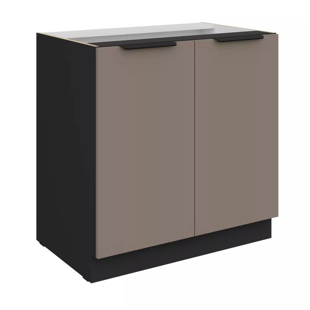 Virtuves skapis Aria Sandgrau 80 D 2F BB