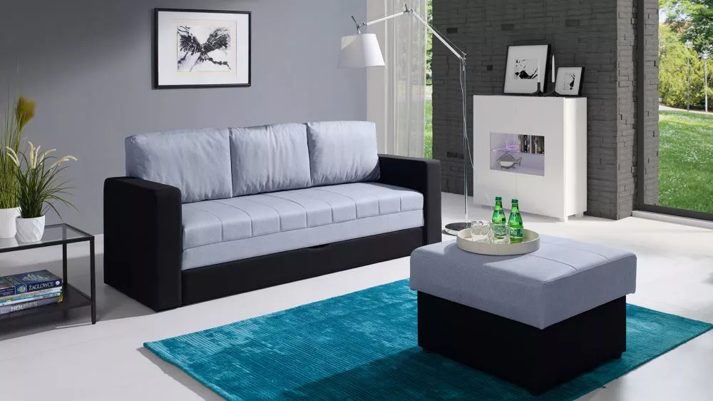 Dīvāns Calabrini Sofa Standard · Pelēks · 75 × 222 × 86 cm