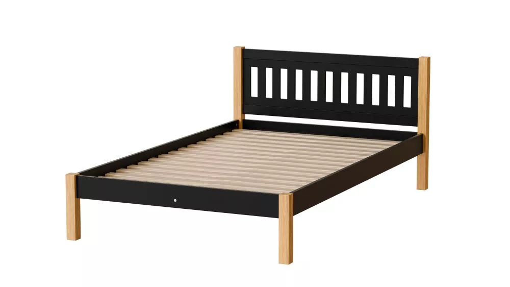 Gulta Gaja ar stelāžu Guļamvietas platums: 120 cm, Korpusa krāsa: ozols, Guļamvietas garums: 200 cm, · 127.5 × 207.5 × 8