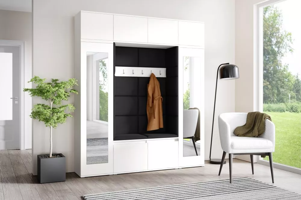 Apavu plaukts Emi 32 Trinity Korpusa krāsa: balts, · 190 × 225 × 40 cm