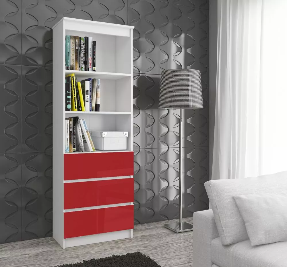 Plaukts R60 3S2P Gloss · 60 × 180 × 35 cm